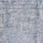Exquisite Rugs - Intrigue Power Loomed Polyester and Acrylic Gray/Blue Area Rug, 9'x12' - The Intrigue rug artistically melds contemporary appeal with timeless, intricate beauty. The polyester/acrylic blend lends an incredibly soft dynamic feel and its sleek color tones and unique pattern make this rug the perfect statement in any room.