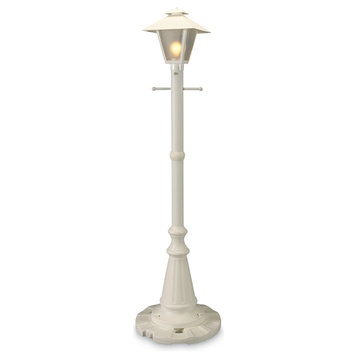 Cape Cod, Single Coach Lantern Patio Lamp, White