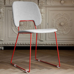 Traffic-T Sled Stacking Chair - Set of 4 - Dining Chairs