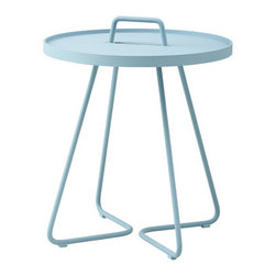 Cane-line On-the-Move Side Table Turquoise - Outdoor Side Tables
