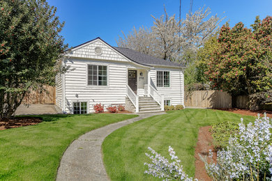 Inspiration for a craftsman exterior home remodel in Seattle