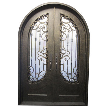 Double Wrought Iron Doors, 100"x68"