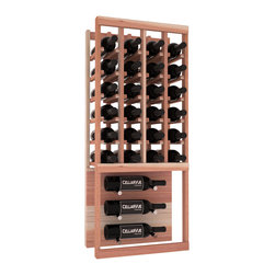 Wine Racks America - CellarVue Redwood Showcase Wine Rack, Unstained, Unstained - Wine Racks