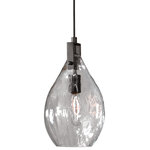 Uttermost - Uttermost Campester 1-Light Watered-Glass Mini Pendant - Whether suspended in pairs over a kitchen island, hung above a reading nook or featured in the bathroom, the Campester 1-Light Watered-Glass Mini Pendant shines like a beacon of style in the home. Use it to add light and a classic design element to the space that needs it most.