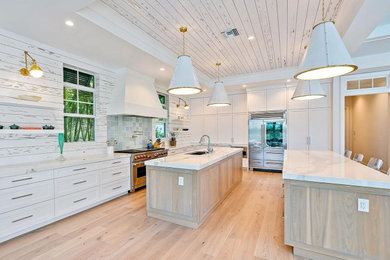 Example of a cottage kitchen design in Other