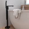 Belanger QUA45 Single Handle Freestanding Tub Filler, Matte Black