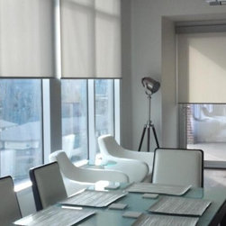 High Rise with Qmotion - Roller Shades
