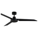Maxim Lighting International - Ultra Slim 52" Outdoor Fan Black, Black - With its small profile housing and elegant blade shape, the Ultra Slim provides an upgrade to indoor/outdoor fan options.  Available in 3 different finishes: White, Nickel, and matte Black.