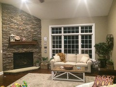 Corner Fireplace Living Room Furniture Placing