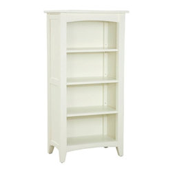 Bolton Furniture - Shaker Cottage Tall Bookcase, Ivory - Bookcases