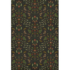 Spicher and Company Vintage Vinyl Floor Cloths Anna's Garden Modern Area  Rugs