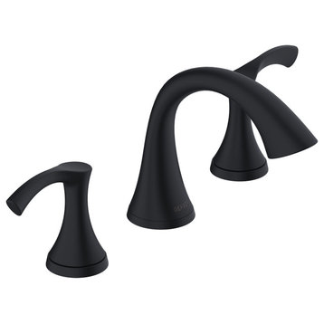 Antioch Two Handle Widespread Lavatory Faucet Satin Black