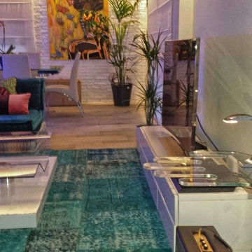 Toques "vintage" para la decoración de este loft.