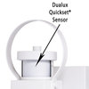 Medinah Dualux 5"W Outdoor Motion Sensor Wall Light Textured White