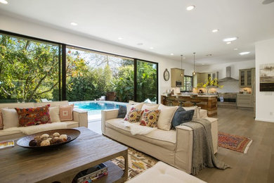 Living room - transitional living room idea in Los Angeles
