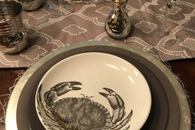 Example of a beach style dining room design in DC Metro