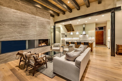 Inspiration for a contemporary living room remodel in Sacramento