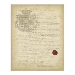 Vintage Document I - Prints And Posters