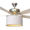 Fantastic Ceiling Fan Shade and Clips Bundle, White