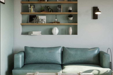 Example of a small trendy home design design in Paris