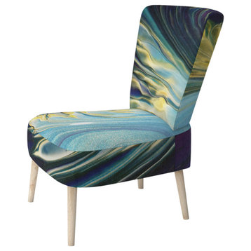 Beautiful Mixed Abstract Fluid VII Chair, Side Chair