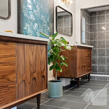 Mid Mod Bathroom Vibes
