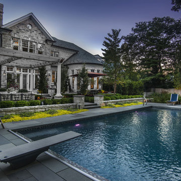Patio with Pergola and Pool and Spa