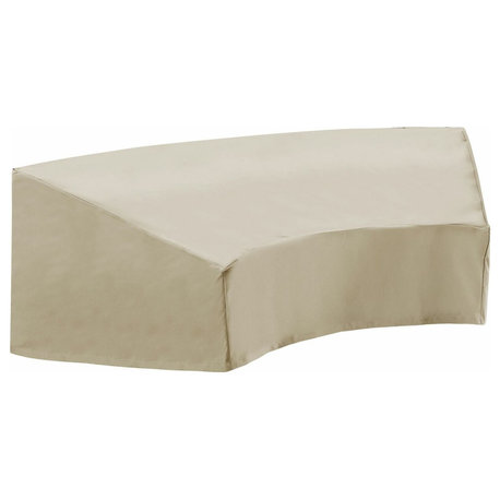 Outdoor Catalina Round Sectional Furniture Cover, Tan