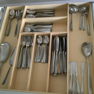 White Kitchen and Laundry drawer organization insert
