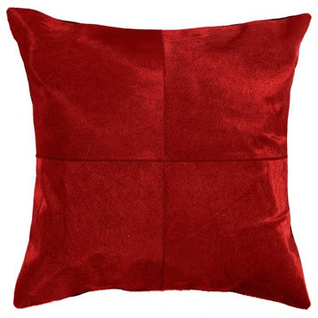 18" X 18" Red Quattro Pillow