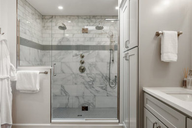 Inspiration for a contemporary bathroom remodel in Other
