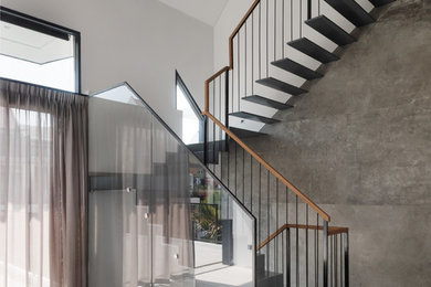 Design ideas for a contemporary staircase in Singapore.