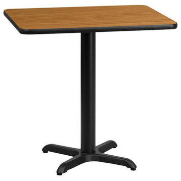 24"x30" Rectangular Laminate Table Top With 22"x22" Table" Base