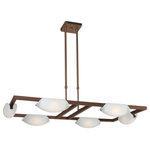 Access Lighting - Nido LED Chandelier, Frosted Glass Shade, Oil Rubbed Bronze - Features: