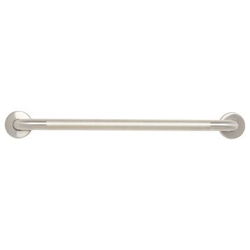 30" Stainless Steel Wall Mount Peened Bathroom Shower Grab Bar with Satin Ends