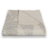 Neutral Fern 50x60 Coral Fleece Blanket