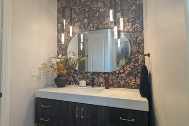 Powder room - traditional powder room idea in Denver