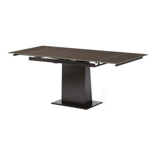 Bonn Dining Table With Extensions, Sand Brown - Contemporary - Dining ...