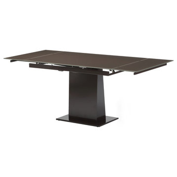 Bonn Dining Table With Extensions, Sand Brown