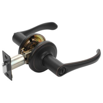 Dynasty Hardware Vail Lever Privacy Set, Aged Oil Rubbed Bronze