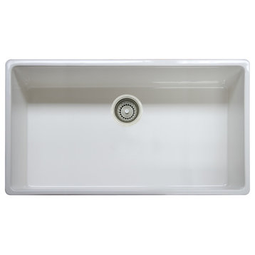 Franke FHK710-36 Farm House 36" Undermount Single Basin Fireclay - White