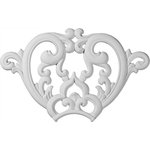 Ekena Millwork - Odessa Center Onlay, 15 3/4"W x 14 3/4"H x 5/8"P - Our appliques and onlays are the perfect accent pieces to cabinetry, furniture, fireplace mantels, ceilings, and more. Each pattern is carefully crafted after traditional and historical designs. Each polyurethane piece is easily installed, just like wood pieces, with simple glues and finish nails. Another benefit of polyurethane is it will not rot or crack, or warp. It comes to you factory primed and ready for your paint, faux finish, gel stain, marbleizing and more.