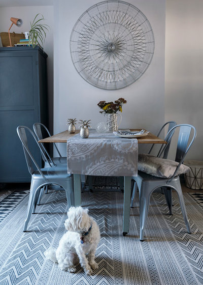 Transitional Dining Room by Maxine Brady
