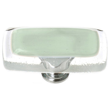 Reflective Spruce Green Long Knob, Oil Rubbed Bronze Base