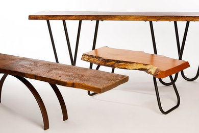 Wood and Metal Tables