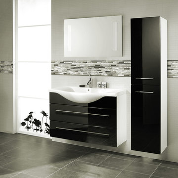 City Lights Aluminum Tile in the Bathroom