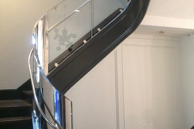 Stainless Steel ande Glass Stair Rail System