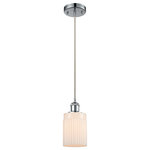 Innovations Lighting - Hadley 1-Light Mini Pendant, Polished Chrome, Matte White - A truly dynamic fixture, the Ballston fits seamlessly amidst most decor styles. Its sleek design and vast offering of finishes and shade options makes the Ballston an easy choice for all homes.