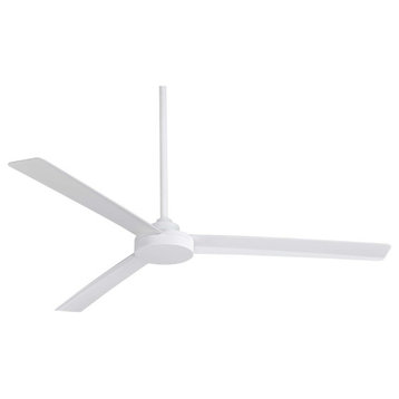 Minka Aire Roto XL 62" Indoor/Outdoor Ceiling Fan With Wall Control, Flat White
