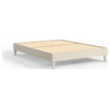Wooden Platform Bed Frame - Multiple Finishes Available, White Wash, King